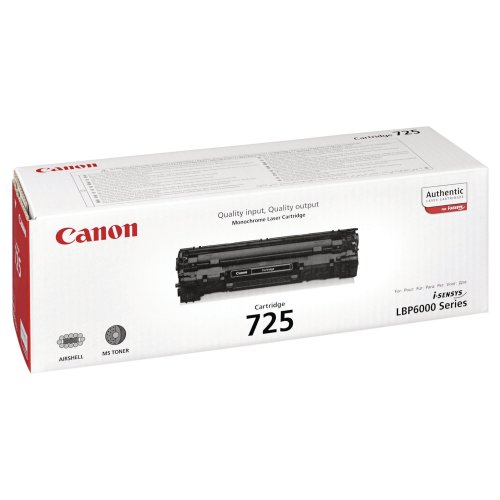 Laserkasetti Canon 725 musta värikasetti, hinta 80,58€