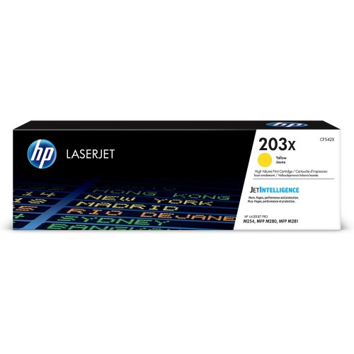 Laserkasetti HP 203X CF542X keltainen värikasetti, hinta 118,89€