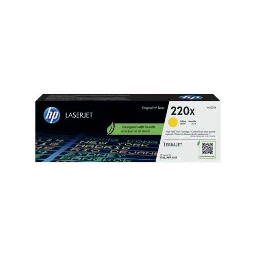 Laserkasetti HP 220X W2202X keltainen värikasetti, hinta 252€