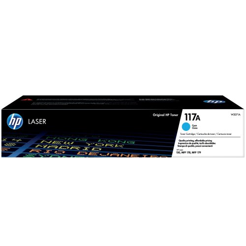 Laserkasetti HP 117A W2071A syaani värikasetti, hinta 60,21€