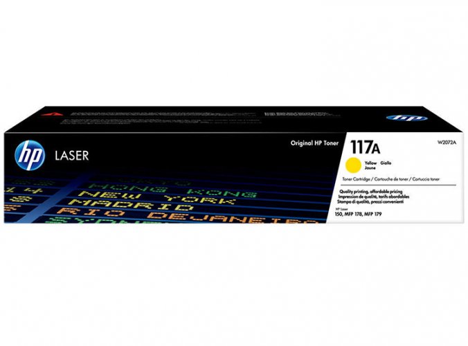 Laserkasetti HP W2072A 117A keltainen 700 sivua, hinta 57,79€