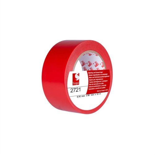 Lattiamerkintäteippi Scapa 2721 punainen 50 mm x 33 m, hinta 5,51€