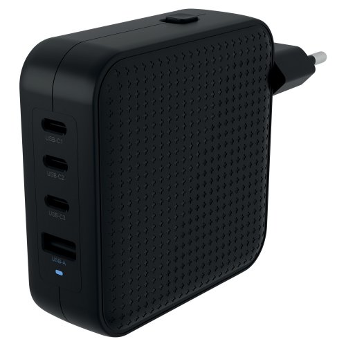 Laturi Targus hyper hj1002 100w 3 usb-c + 1a, musta, hinta 112,77€