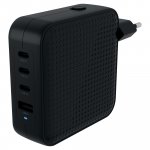 Laturi Targus hyper hj1002 100w 3 usb-c + 1a, musta