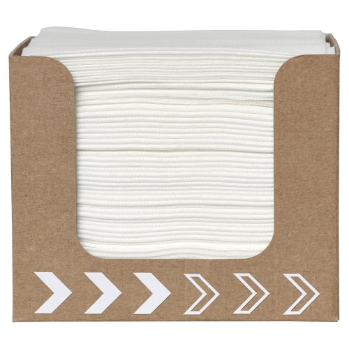 Lautasliina Duni annostelijassa 20 x 20cm valkoinen 50kpl, hinta 8,17€