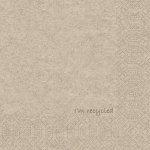 Lautasliina Duni recycled 33x33cm ruskea 300kpl