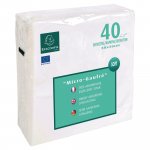 Lautasliina Exacompta 38x38 valkoinen 40kpl