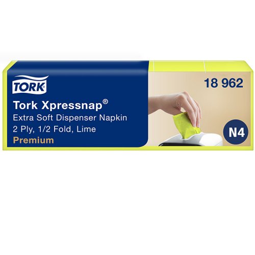 Lautasliina Tork Xpressnap Lime 18962 N4 5 x 200 kpl, hinta 28,22€