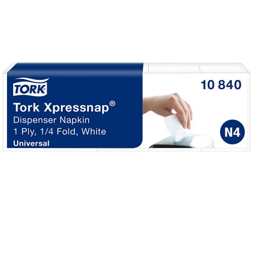 Lautasliina Tork Xpressnap valkoinen 10840 N4 5 x 225 kpl, hinta 24,78€