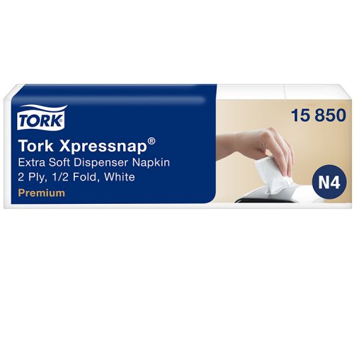 Lautasliina Tork Xpressnap valkoinen 15850 N4 5 x 200 kpl, hinta 24,18€