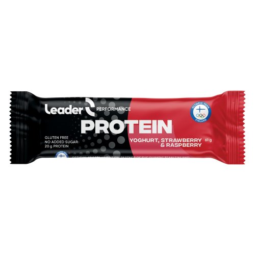 Leader performance protein jogurtti & mansikka & vadelma 61g 24kpl, hinta 59,95€