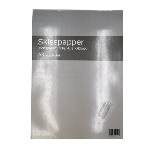 Kuultopaperilehtiö A3/50 80G, hinta 19,87€