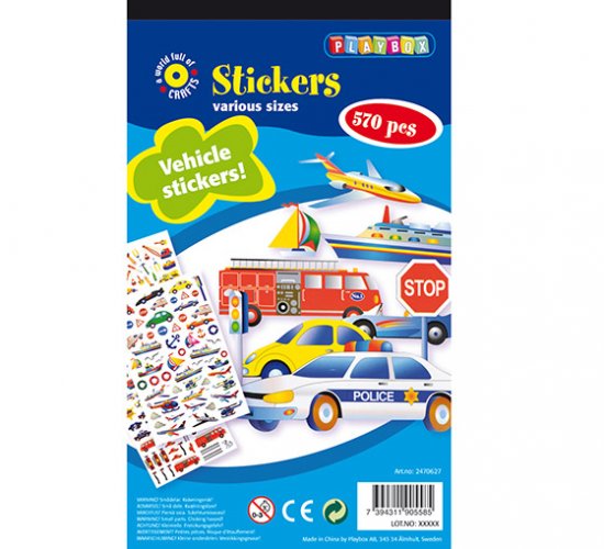Tarralehtiö Playbox ajoneuvot /570, hinta 1,25€
