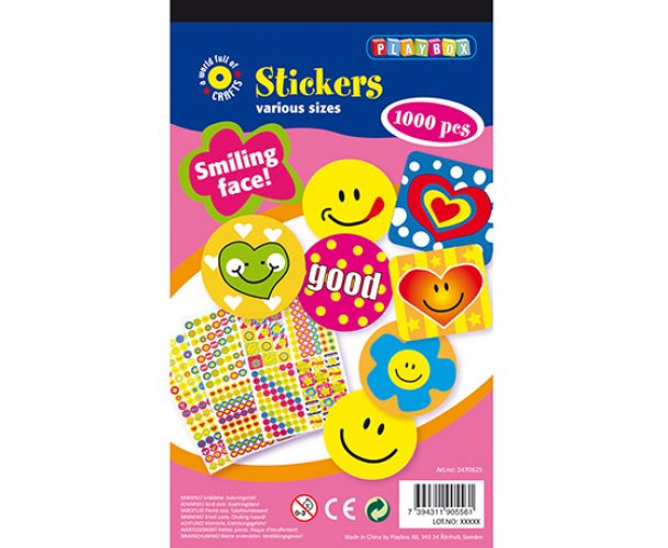 Tarrat Playbox hymiöt /1000, hinta 1,25€