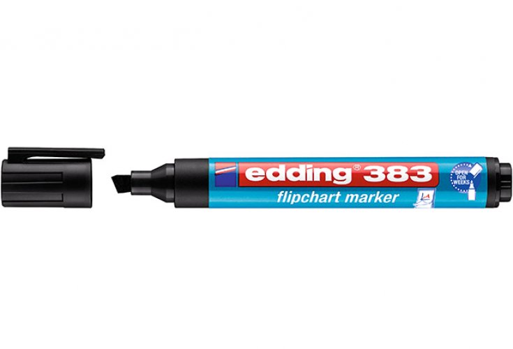 Lehtiökynä Edding 383 viisto 1-5 mm musta, hinta 1,15€