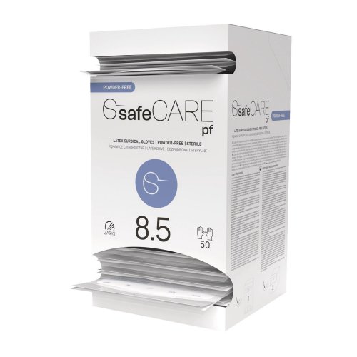Leikkauskäsine Safecare lateksi 8.5 50kpl, hinta 31,46€