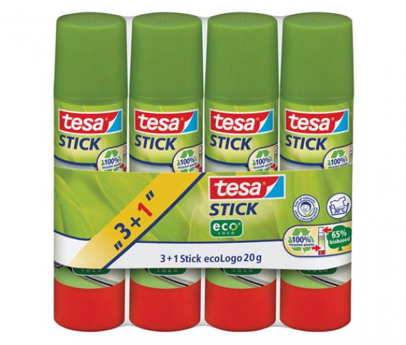 Liimapuikko tesa Stick ecoLogo 20 g /4, hinta 5,38€