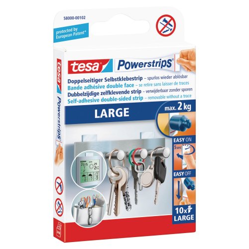 Liimatarra Tesa® powerstrips large 10kpl, hinta 6,69€