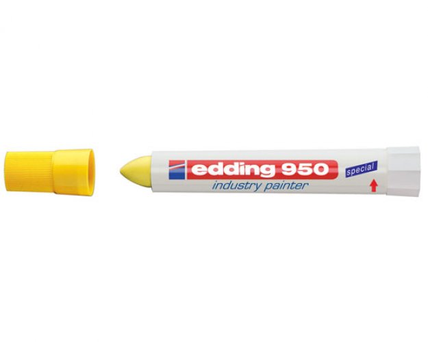 Liitukynä Edding 950 Industry Painter 10 mm keltainen, hinta 4,63€