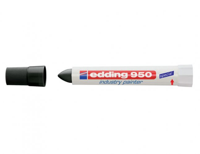 Liitukynä Edding 950 Industry Painter 10 mm musta, hinta 4,63€