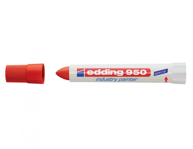 Liitukynä Edding 950 Industry Painter 10 mm punainen, hinta 4,63€