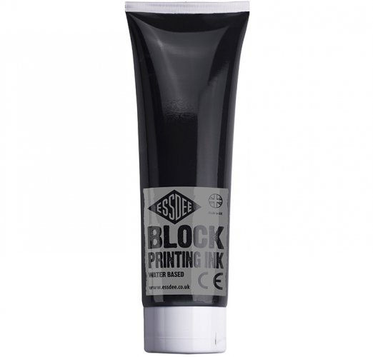 Linoväri Essdee Block Printing Ink 300 ml musta, hinta 11,67€