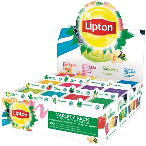 Lipton Tee Horeca lajitelma 1pkt = 180 teepussia 180kpl, hinta 38,83€