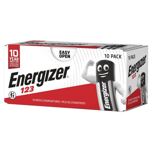Litiumparisto energizer cr123 10kpl, hinta 29,27€