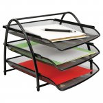 Lomakelaatikko Alba mesh metalli musta 3kpl