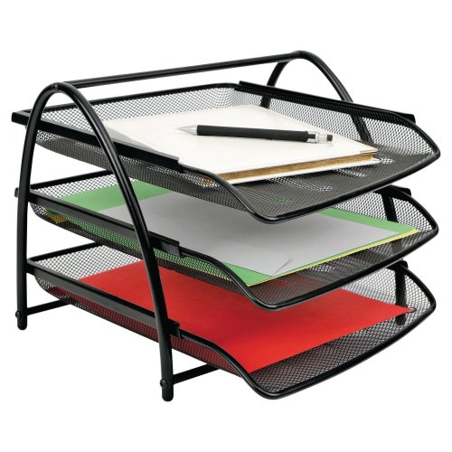 Lomakelaatikko Alba mesh metalli musta 3kpl, hinta 32,99€