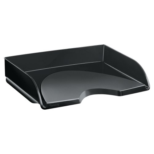 Lomakelaatikko Lyreco pitkä sivu auki musta, hinta 5,63€