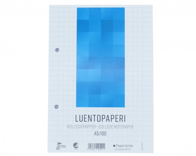 Luentopaperi Paperipiste A5/100 yleisreiitys, hinta 2,62€
