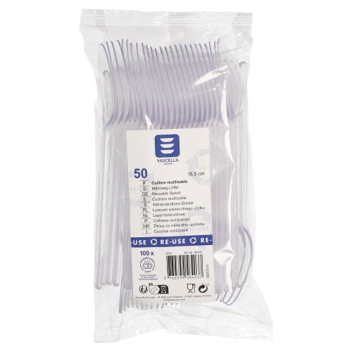 Lusikka vascella 18.5cm kirkas 50kpl, hinta 5,79€