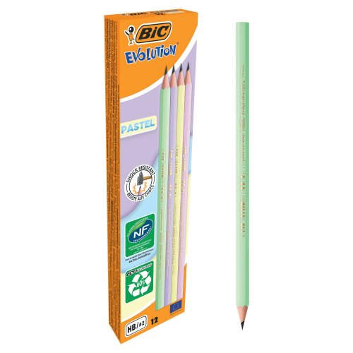 Lyijykynä HB Bic evolution värivalikoima 12kpl, hinta 5,90€