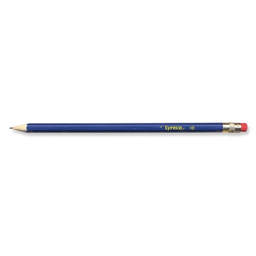 Lyijykynä HB Lyreco kumilla 12kpl, hinta 2,38€