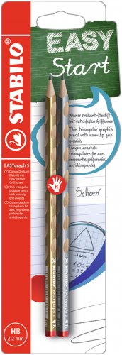 Lyijykynä Stabilo Easygraph kulta/hopea oikeakätisille 2 kpl, hinta 1,89€
