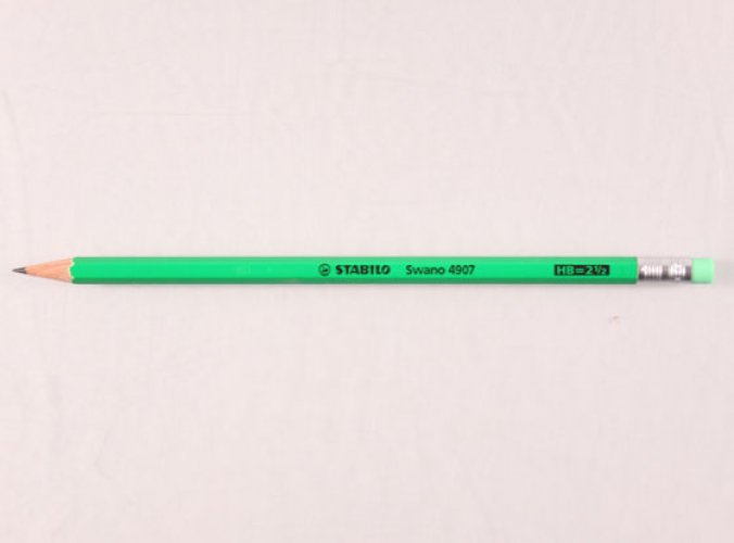 Lyijykynä Stabilo Swano 4907/G HB kumipää fluore vihreä /12, hinta 2,91€