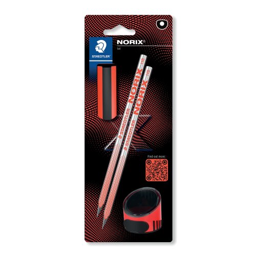 Lyijykynäsetti Staedtler norix hb punainen blisterissä, hinta 11,04€