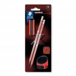 Lyijykynäsetti Staedtler norix hb punainen blisterissä