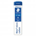 Lyijytäytekynän lyijy kovuus H irtolyijy 0,7 mm Staedtler mars micro 0,7h 12kpl