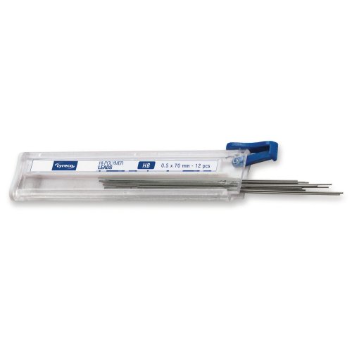 Lyijytäytekynän lyijy kovuus HB irtolyijy 0,5 mm Lyreco 12kpl, hinta 3,38€