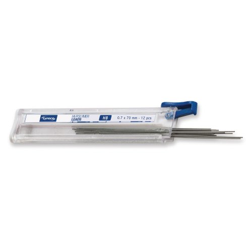 Lyijytäytekynän lyijy kovuus HB irtolyijy 0,7 mm Lyreco 12kpl, hinta 0,99€
