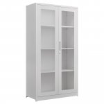 Lyreco  2-door cabinet, white, 174cm