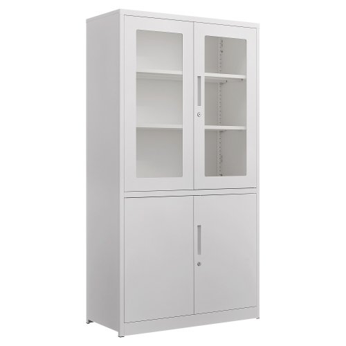 Lyreco  2-door combi cupboard, white, 174cm, hinta 488,74€
