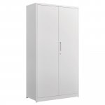 Lyreco  2-door cupboard, white, 174cm