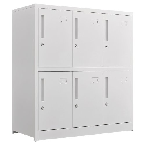 Lyreco 6-lokeroinen pukukaappi 100cm valkoinen, hinta 416€