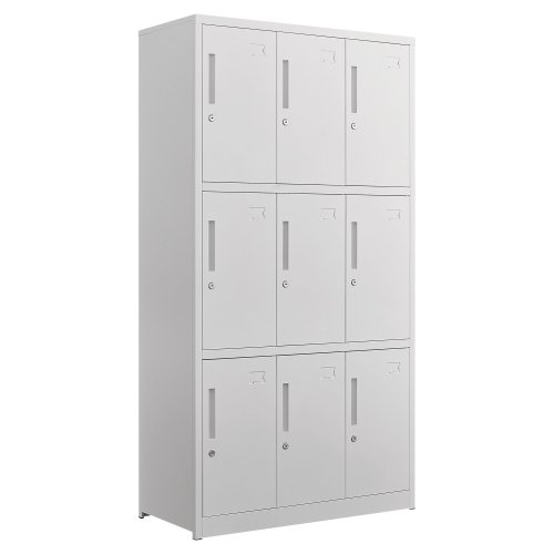 Lyreco 9-lokeroinen pukukaappi 174cm valkoinen, hinta 673€