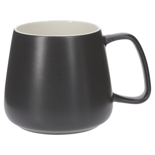 Lyreco ceramic mugs, grey and black, 400ml - pack of 6 6kpl, hinta 22,63€