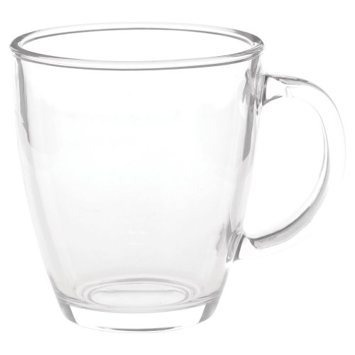 Lyreco glass mugs, clear, 387ml - pack of 6 6kpl, hinta 19,12€