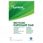 Fläppitaulupaperi Lyreco 65 x 98cm blanko 5kpl